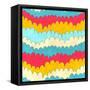 Seamless Abstract Color Wave Pattern. Vector Illustration-Magnia-Framed Stretched Canvas