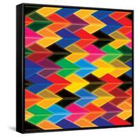 Seamless Abstract Colorful Of Arrows And Dart Shapes-smarnad-Framed Stretched Canvas