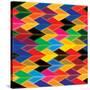 Seamless Abstract Colorful Of Arrows And Dart Shapes-smarnad-Stretched Canvas