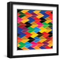 Seamless Abstract Colorful Of Arrows And Dart Shapes-smarnad-Framed Art Print