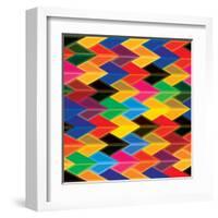 Seamless Abstract Colorful Of Arrows And Dart Shapes-smarnad-Framed Art Print