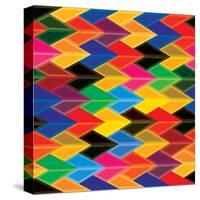 Seamless Abstract Colorful Of Arrows And Dart Shapes-smarnad-Stretched Canvas