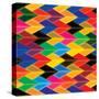 Seamless Abstract Colorful Of Arrows And Dart Shapes-smarnad-Stretched Canvas