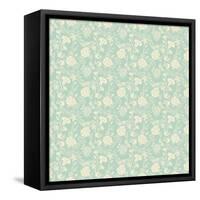 Seamless Abstract Floral Pattern Background-kostins-Framed Stretched Canvas