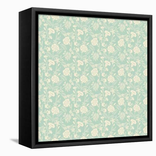 Seamless Abstract Floral Pattern Background-kostins-Framed Stretched Canvas