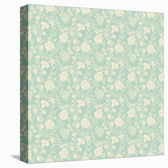 Seamless Abstract Floral Pattern Background-kostins-Stretched Canvas