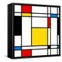 Seamless Abstract Geometric Colorful For Continuous Replicate-alexfiodorov-Framed Stretched Canvas