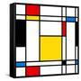 Seamless Abstract Geometric Colorful For Continuous Replicate-alexfiodorov-Framed Stretched Canvas