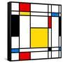 Seamless Abstract Geometric Colorful For Continuous Replicate-alexfiodorov-Framed Stretched Canvas