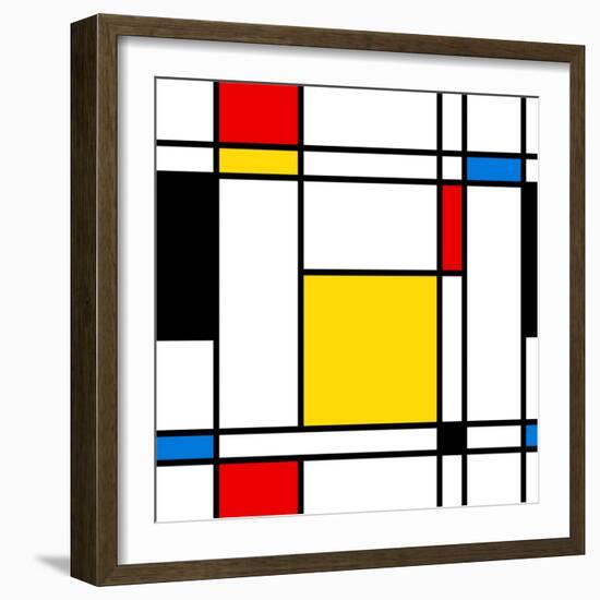 Seamless Abstract Geometric Colorful For Continuous Replicate-alexfiodorov-Framed Premium Giclee Print