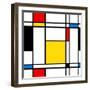 Seamless Abstract Geometric Colorful For Continuous Replicate-alexfiodorov-Framed Premium Giclee Print