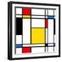 Seamless Abstract Geometric Colorful For Continuous Replicate-alexfiodorov-Framed Premium Giclee Print