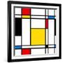 Seamless Abstract Geometric Colorful For Continuous Replicate-alexfiodorov-Framed Premium Giclee Print