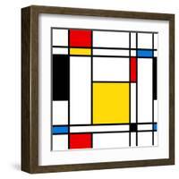 Seamless Abstract Geometric Colorful For Continuous Replicate-alexfiodorov-Framed Art Print