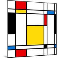 Seamless Abstract Geometric Colorful For Continuous Replicate-alexfiodorov-Mounted Art Print