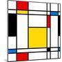 Seamless Abstract Geometric Colorful For Continuous Replicate-alexfiodorov-Mounted Art Print