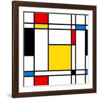 Seamless Abstract Geometric Colorful For Continuous Replicate-alexfiodorov-Framed Art Print