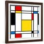 Seamless Abstract Geometric Colorful For Continuous Replicate-alexfiodorov-Framed Art Print