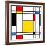 Seamless Abstract Geometric Colorful For Continuous Replicate-alexfiodorov-Framed Art Print