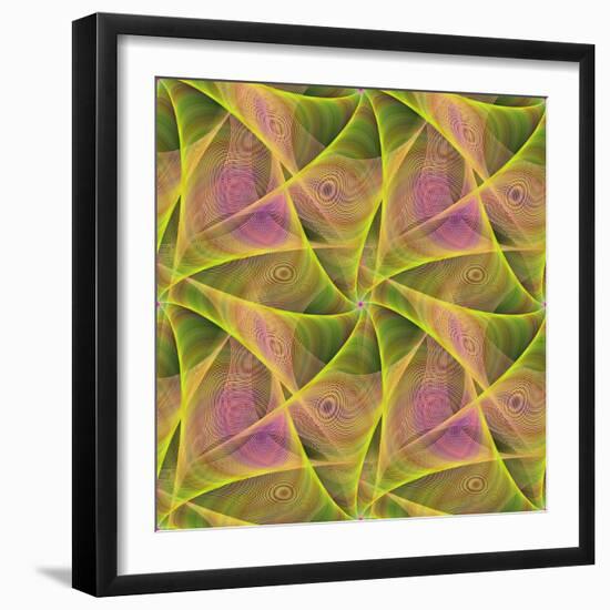 Seamless Abstract Veil Fractal Design-David Zydd-Framed Photographic Print