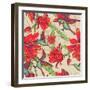 Seamless Background Flowers and Hummingbirds-Varvara Kurakina-Framed Art Print