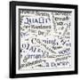 Seamless Background, Made Of Newspaper Clippings. Business Theme-donatas1205-Framed Art Print