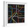Seamless Background of Abstract Metro Scheme-tovovan-Framed Art Print