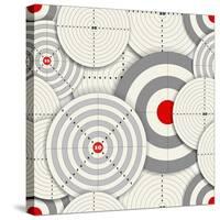 Seamless Background Of Targets-tovovan-Stretched Canvas