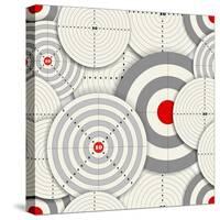 Seamless Background Of Targets-tovovan-Stretched Canvas