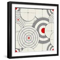 Seamless Background Of Targets-tovovan-Framed Art Print