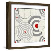 Seamless Background Of Targets-tovovan-Framed Art Print