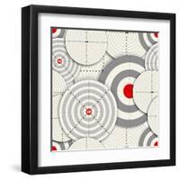 Seamless Background Of Targets-tovovan-Framed Art Print