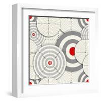 Seamless Background Of Targets-tovovan-Framed Art Print