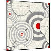 Seamless Background Of Targets-tovovan-Mounted Art Print