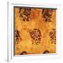 Seamless Background With American Indian Traditional Patterns-frenta-Framed Art Print