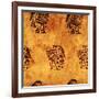 Seamless Background With American Indian Traditional Patterns-frenta-Framed Art Print