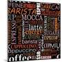 Seamless Background With Coffee Tags-seamartini-Mounted Art Print