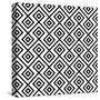 Seamless Black And White Diamonte-viviv-Stretched Canvas