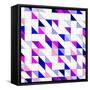 Seamless Blue, Pink Violet and White Vector Pattern, Texture or Background.-IngaLinder-Framed Stretched Canvas