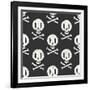 Seamless Cartridge Skull-Karma3-Framed Art Print