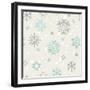 Seamless Christmas Pattern on Paper Texture. Winter Background.-Irtsya-Framed Art Print