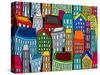 Seamless Cityscape2-Mirage3-Stretched Canvas