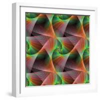 Seamless Color Fractal Veils Background-David Zydd-Framed Photographic Print