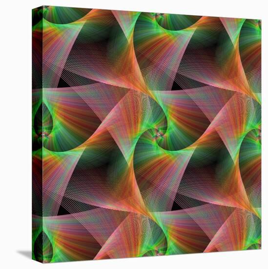 Seamless Color Fractal Veils Background-David Zydd-Stretched Canvas