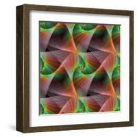 Seamless Color Fractal Veils Background-David Zydd-Framed Premium Photographic Print