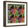 Seamless Color Fractal Veils Background-David Zydd-Framed Premium Photographic Print