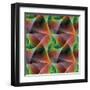 Seamless Color Fractal Veils Background-David Zydd-Framed Premium Photographic Print