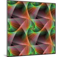 Seamless Color Fractal Veils Background-David Zydd-Mounted Premium Photographic Print