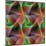 Seamless Color Fractal Veils Background-David Zydd-Mounted Premium Photographic Print