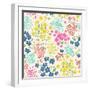 Seamless Ditsy Floral Pattern in Vector-IndiPixi-Framed Art Print